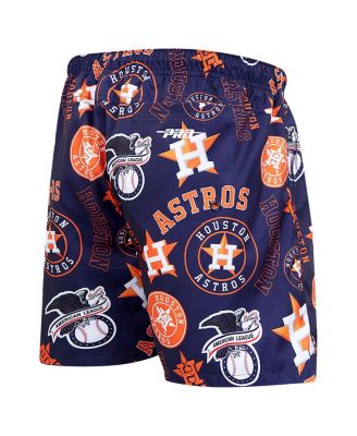 Men's Navy Houston Astros Toss Logo Woven Shorts