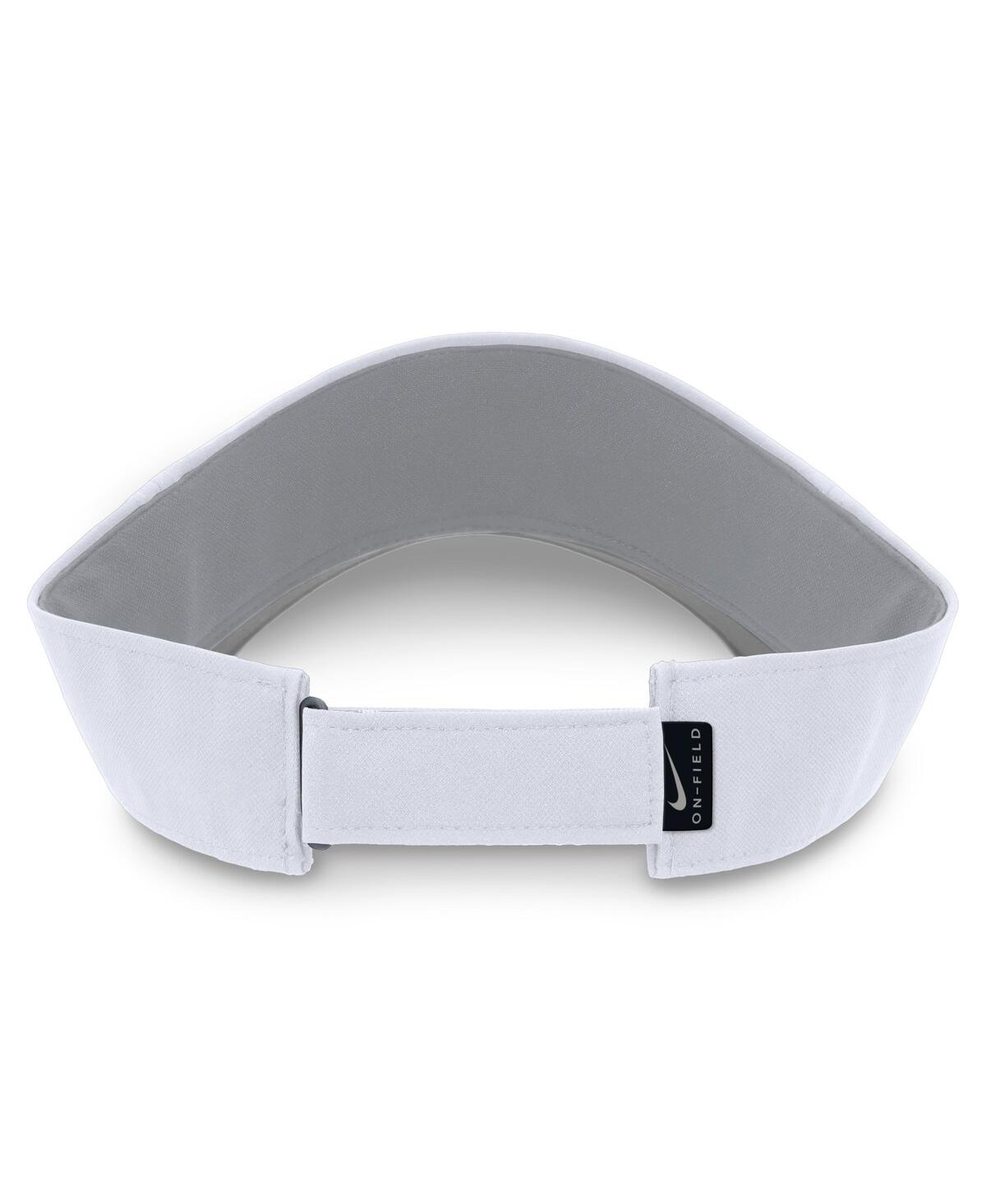 Nike Men's And Women's White Michigan Wolverines 2024 Sideline Fit Ace Visor Hat In White