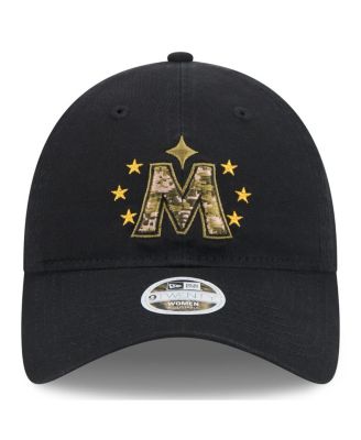 Women's Black Minnesota Twins 2024-Armed Forces Day 9TWENTY Adjustable Hat