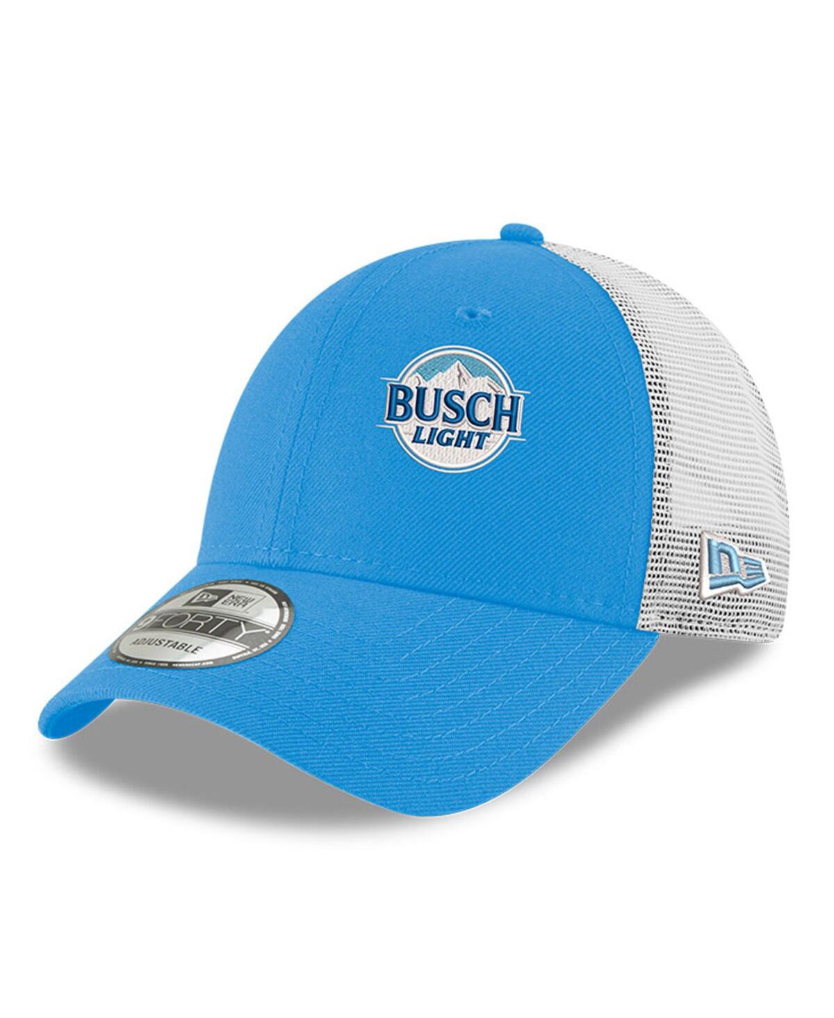 New Era Men's Blue Ross Chastain Busch Light 9forty Trucker Adjustable Hat In Blue,white
