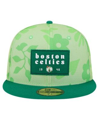 Men's Kelly-Green Boston Celtics Palm Fronds 2-Tone 59FIFTY Fitted Hat