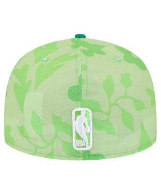 Men's Kelly-Green Boston Celtics Palm Fronds 2-Tone 59FIFTY Fitted Hat