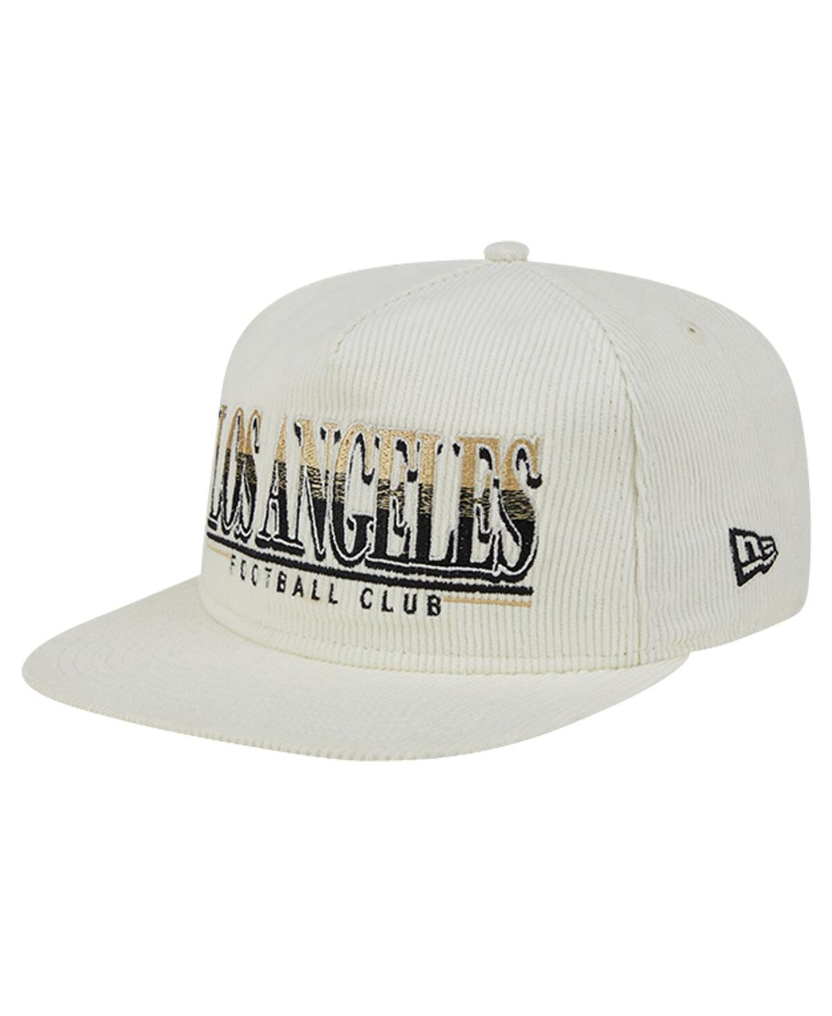 New Era Men's White Lafc Throwback Corduroy Golfer Adjustable Hat ...