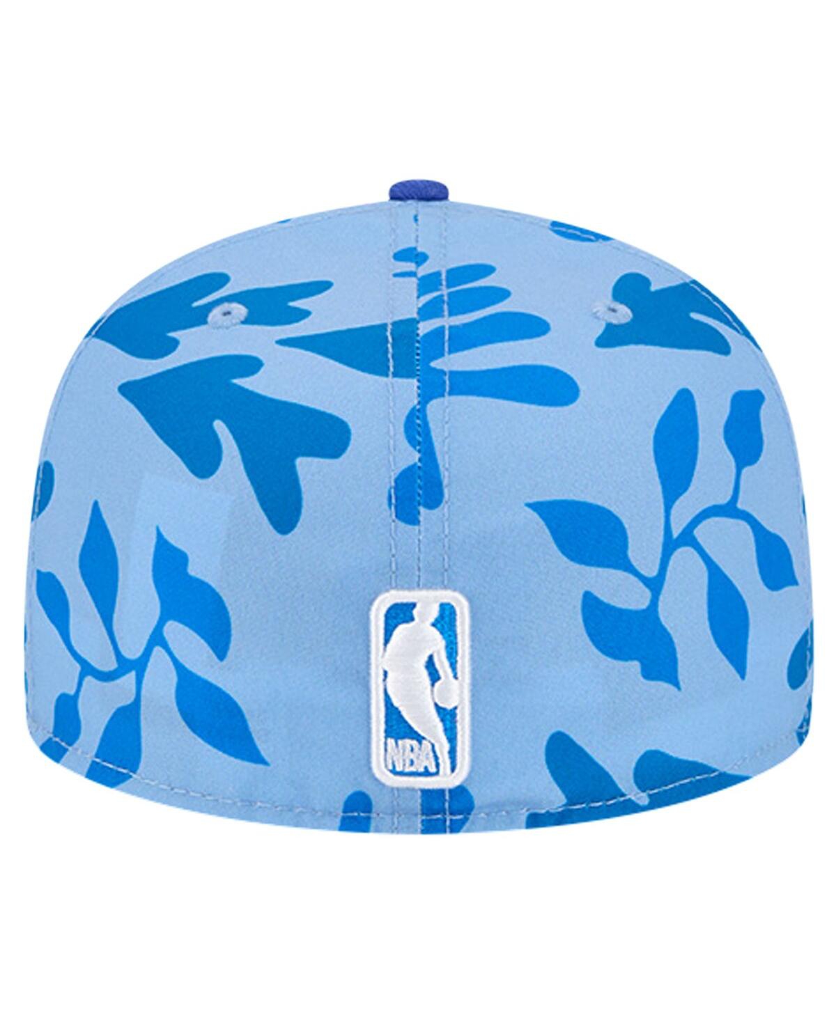 New Era Men's Royal Philadelphia 76ers Palm Fronds 2-tone 59fifty Fitted Hat In Royal