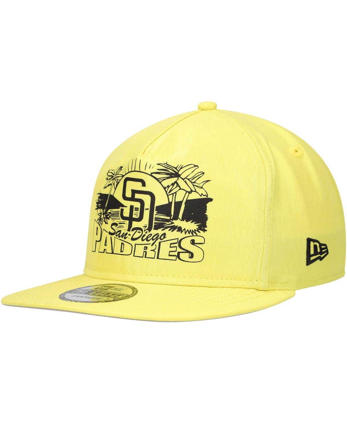 NEW ERA MEN'S YELLOW SAN DIEGO PADRES NEON GOLFER SNAPBACK HAT 