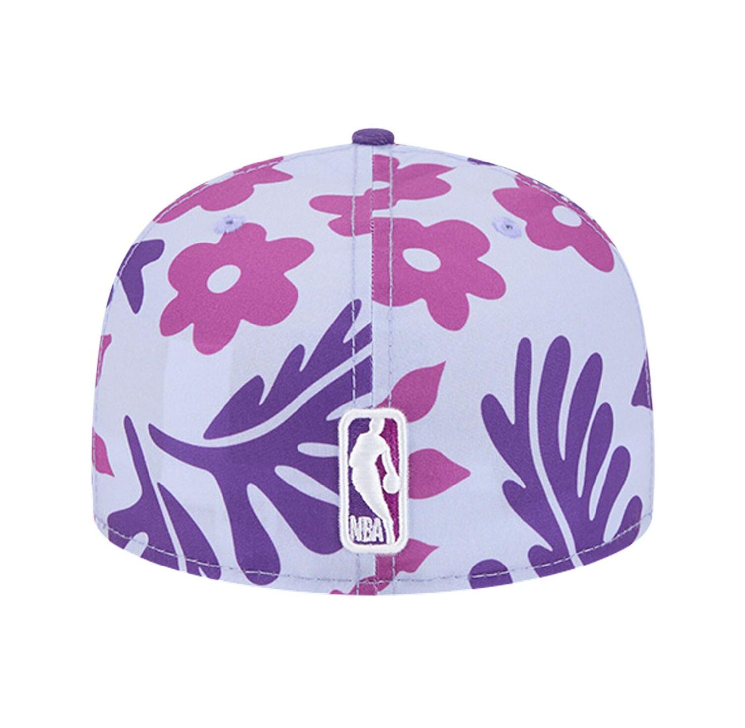 Men's Purple Los Angeles Lakers Palm Fronds 2-Tone 59FIFTY Fitted Hat
