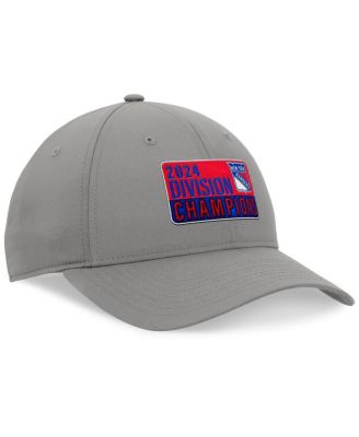 Men's Gray New York Rangers 2024 Metropolitan Division Champions Adjustable Hat