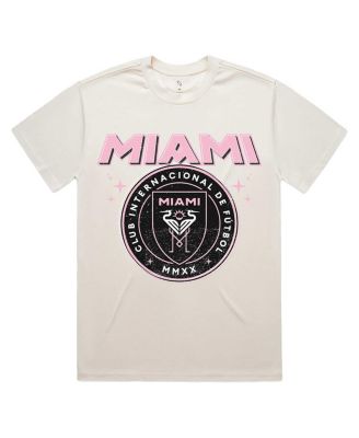 Men's and Women's Cream Inter Miami CF vintage-like T-Shirt