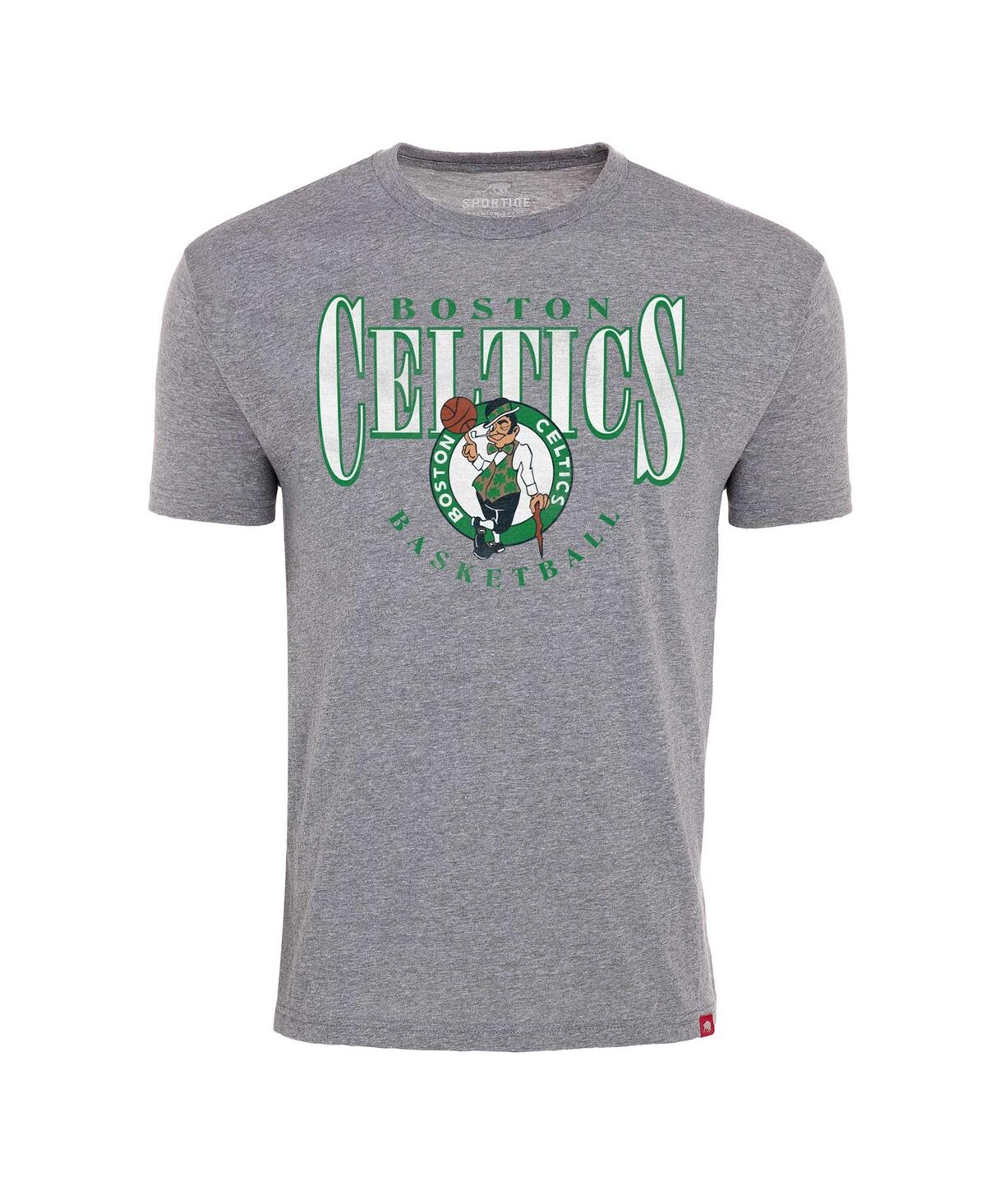 Sportiqe Men'sBoston Celtics Comfy Tri-Blend T-Shirt - Gray