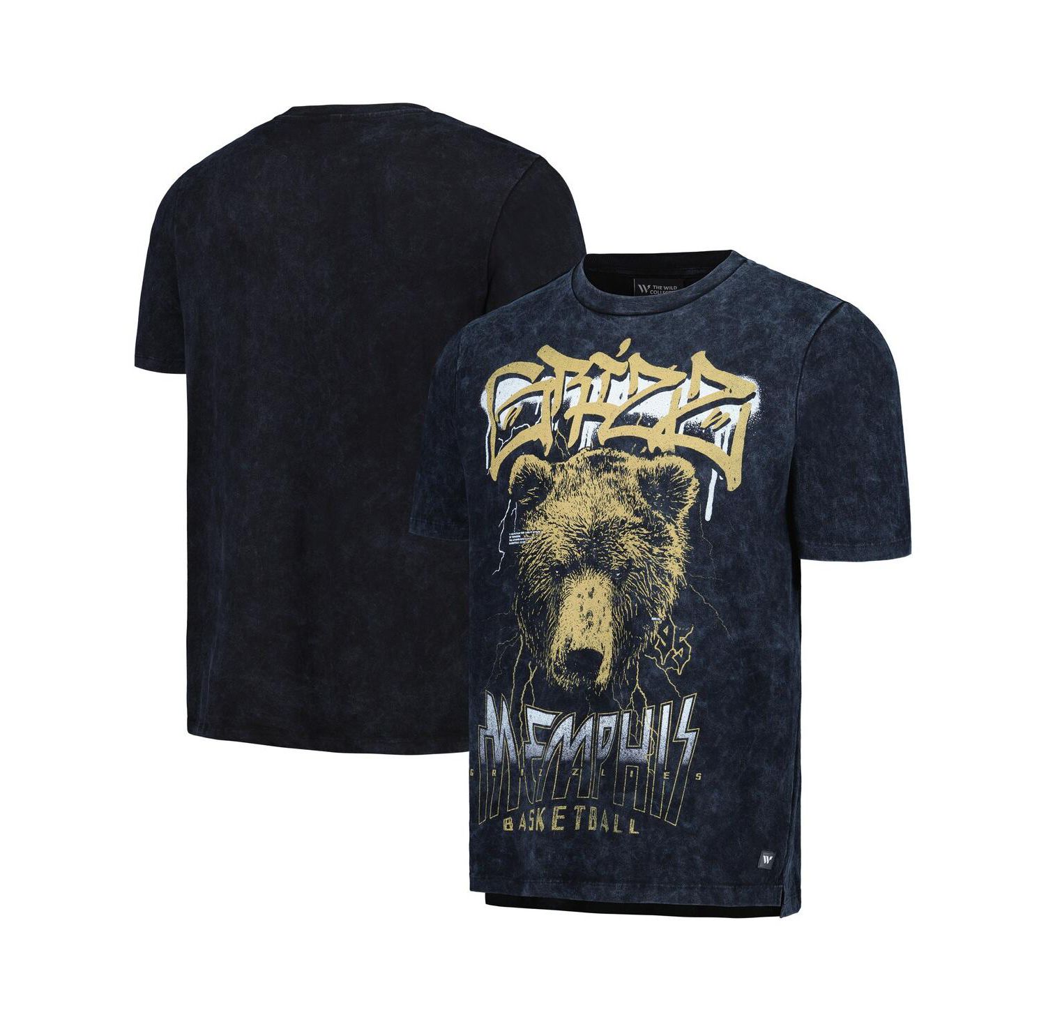 Men's and Women's Black Memphis Grizzlies Tour Band T-Shirt