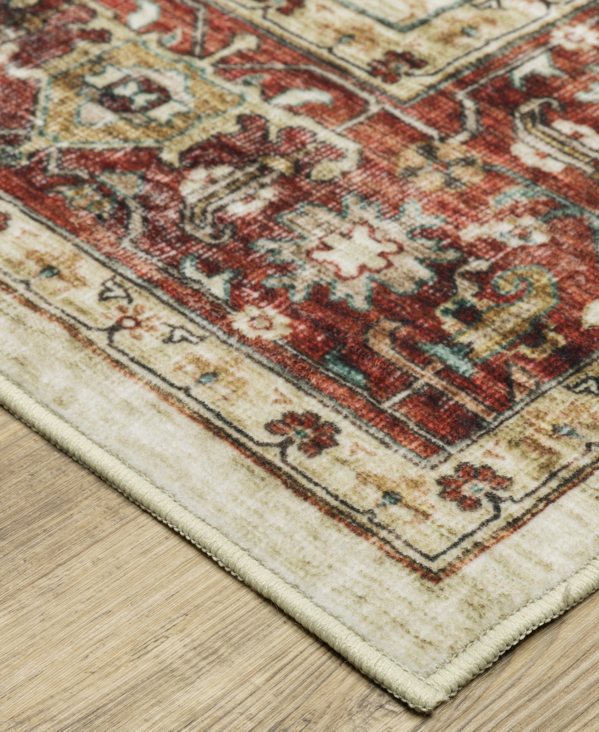 Oriental Weavers Sumter Washable Sum05 2'x8' Runner Area Rug In Ivory