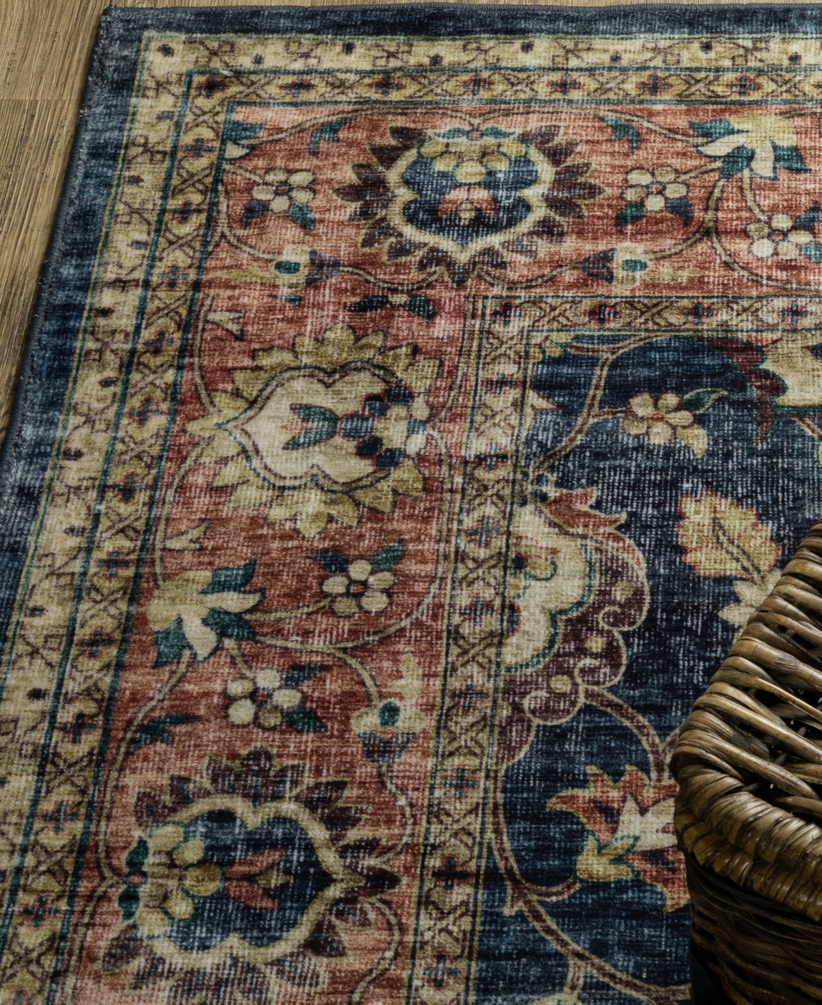 Oriental Weavers Sumter Washable Sum04 7'6x10' Area Rug In Blue