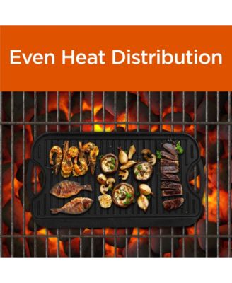 Pre-seasoned Cast iron Reversible Grill Griddle