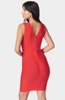 Women's Double V Mini Bandage Dress
