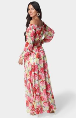 Women's High Slit Two Piece Mesh Dress