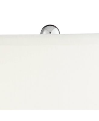 Cirrus Modern Style Accent Table Lamp 22" High Blue Gray Glazed Art Glass Off White Drum Shade Decor for Living Room Bedroom House Bedside Nightstand Home Office (Color May Vary) - 360 Lighting