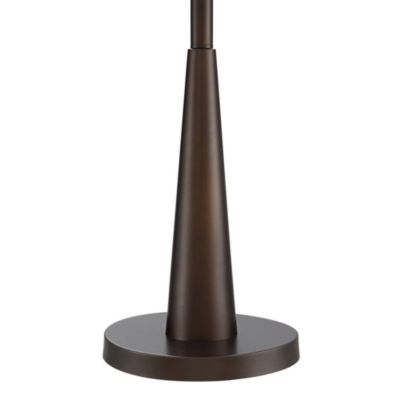 Durango Rustic Farmhouse Floor Lamp 62" Tall Oiled Bronze Metal 3 Light LED Brown Sheer Drum Shade for Living Room Bedroom Office