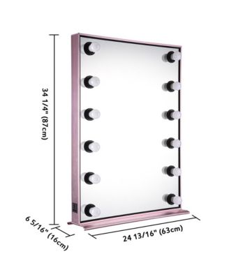 Lighted Hollywood Vanity Mirror 12pcs Dimmable LED Tabletop Wall Mount Makeup