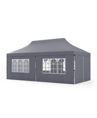 10 x 20 FT Pop up Canopy with 6 Sidewalls and Windows and Carrying Bag for Party Wedding Picnic