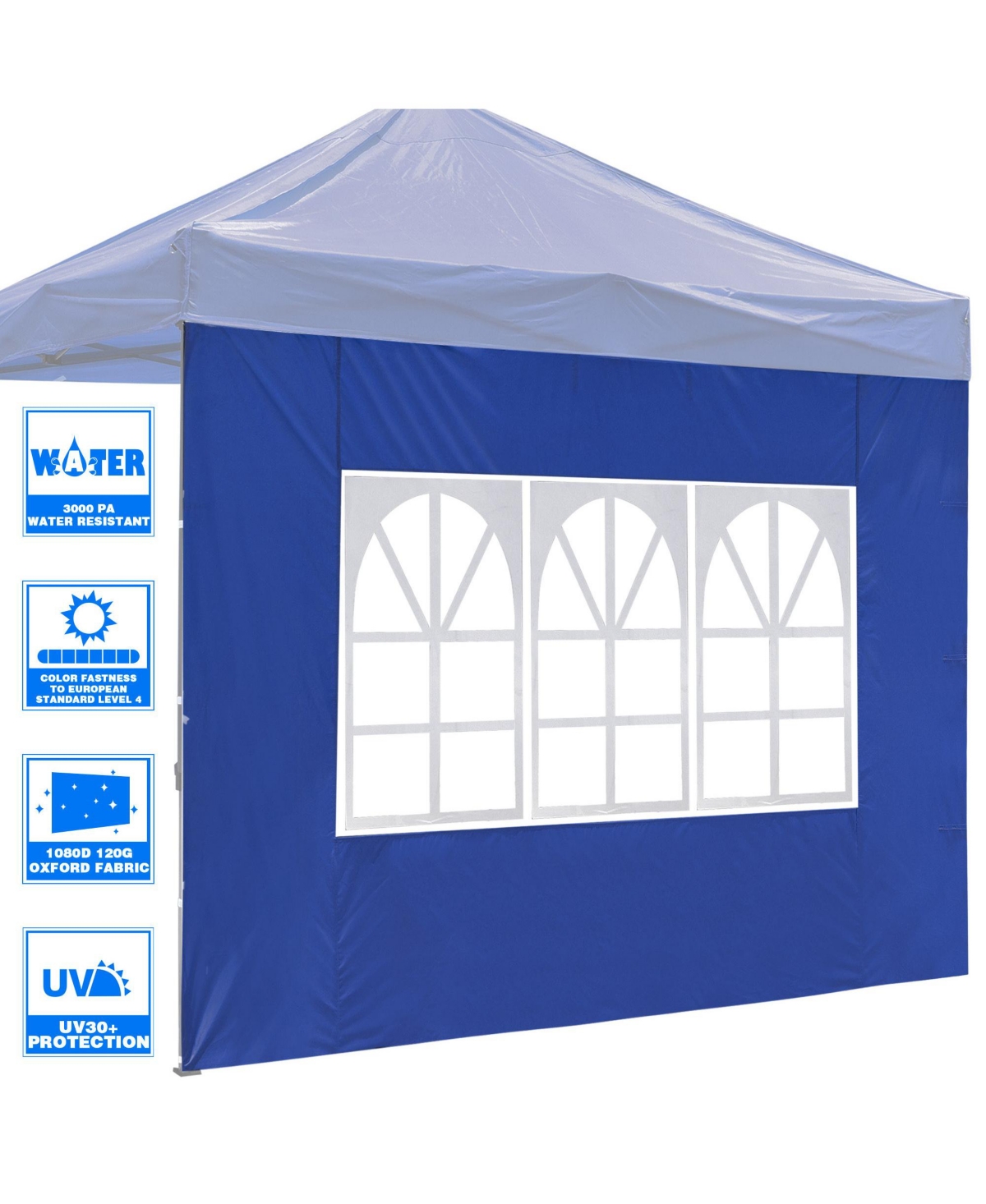 Yescom InstaHibit Universal Window Sidewall UV30+ Fits 10x10ft Canopy Picnic 1 Piece
