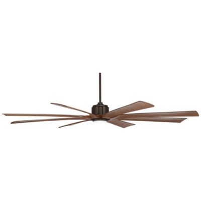 80" Defender Modern Indoor Outdoor Ceiling Fan with Dimmable LED Light Remote Oil Rubbed Bronze Koa Damp Rated for Patio Exterior