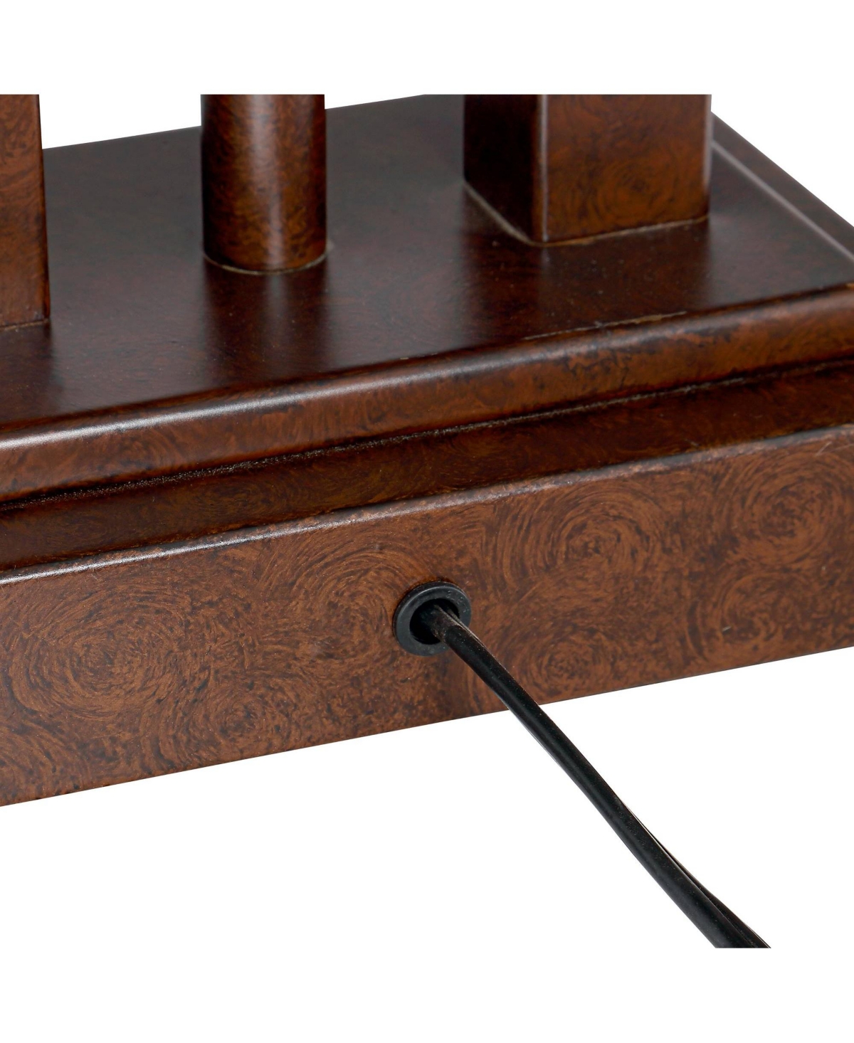 Possini Euro Design Deacon Modern Desk Table Lamp with Usb and Ac Power Outlet in Base Gooseneck Led High Bronze Rectangular Linen Shade for Livin