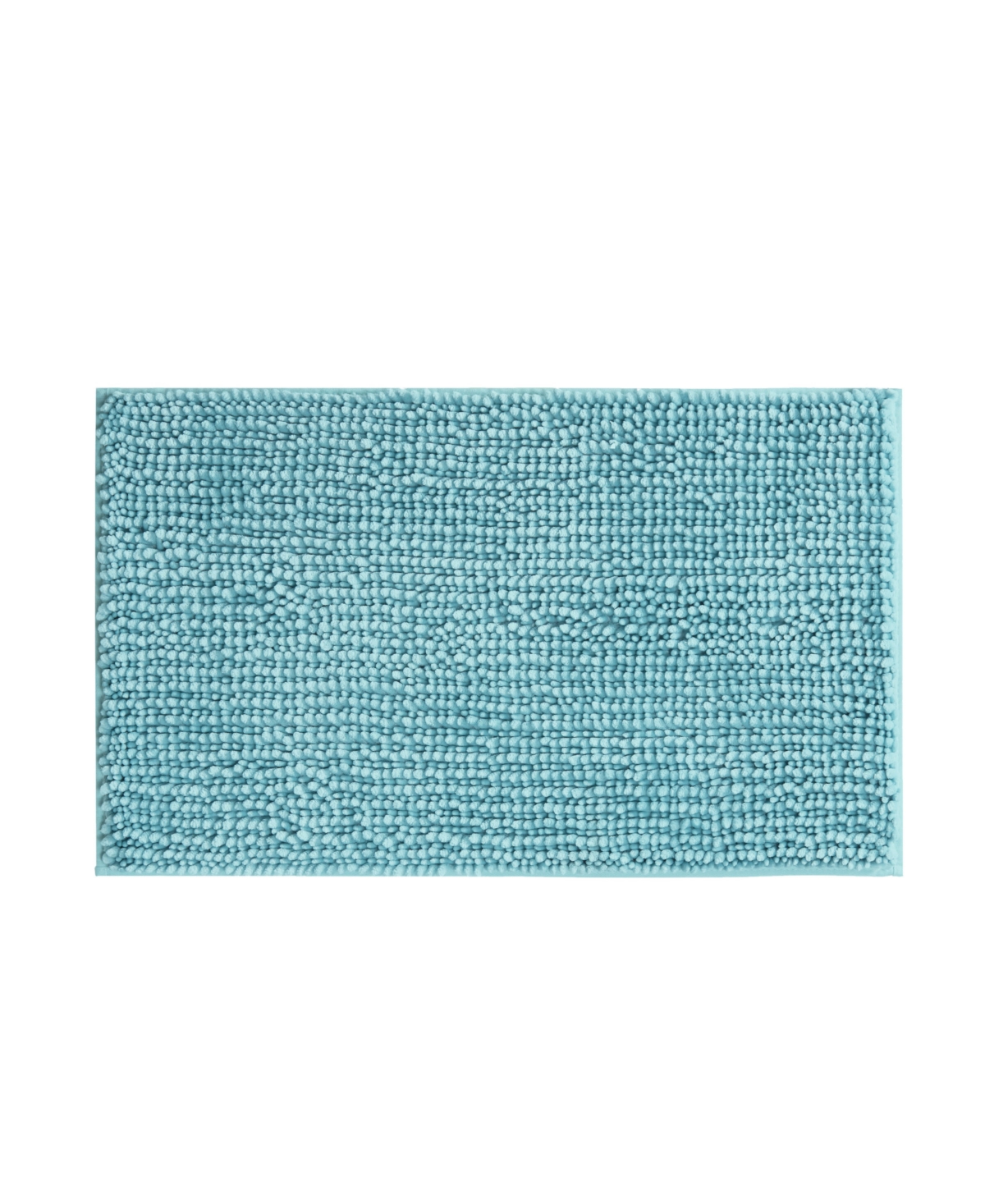 Laura Ashley Butter Chenille Bath Mat, 20" X 34" In Seaspray Blue