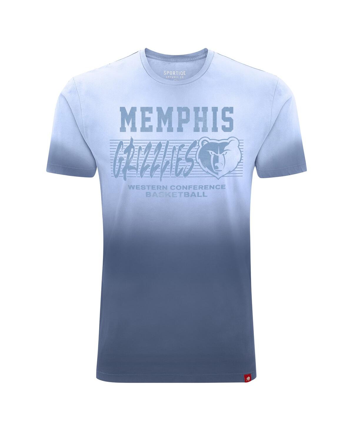 Sportiqe Men's And Women's Navy Memphis Grizzlies Bingham Sun-fade T-shirt In Navy