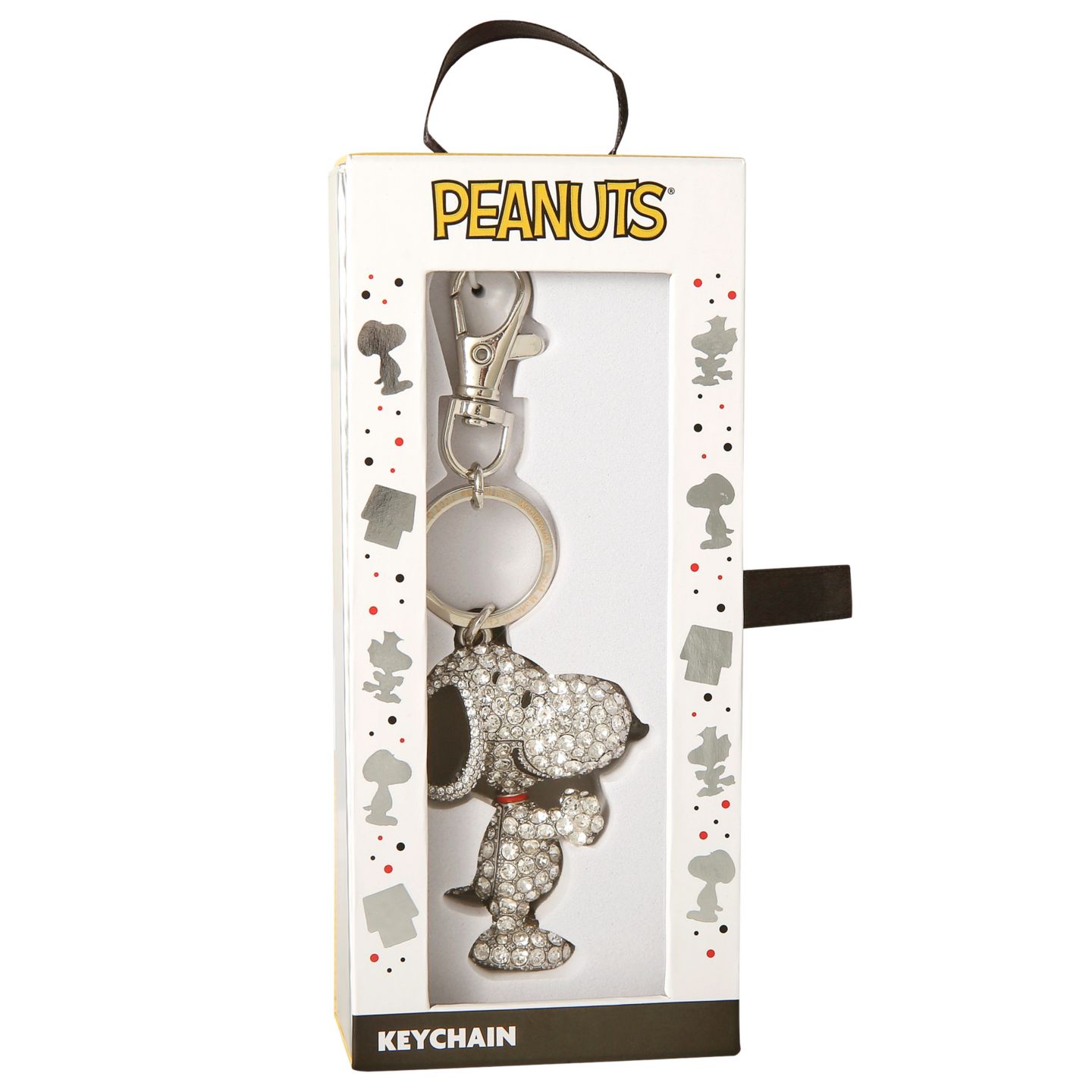 Брелок Peanuts Snoopy Pave 3D Bling Keychain - Bag Charm, Backpack Accessories, Travel Collectible Gift Keychains — фото 2