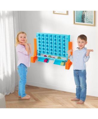 Wall Mounted or Tabletop Giant 4 in a Row Jumbo 4-to-Score Connect Game Set