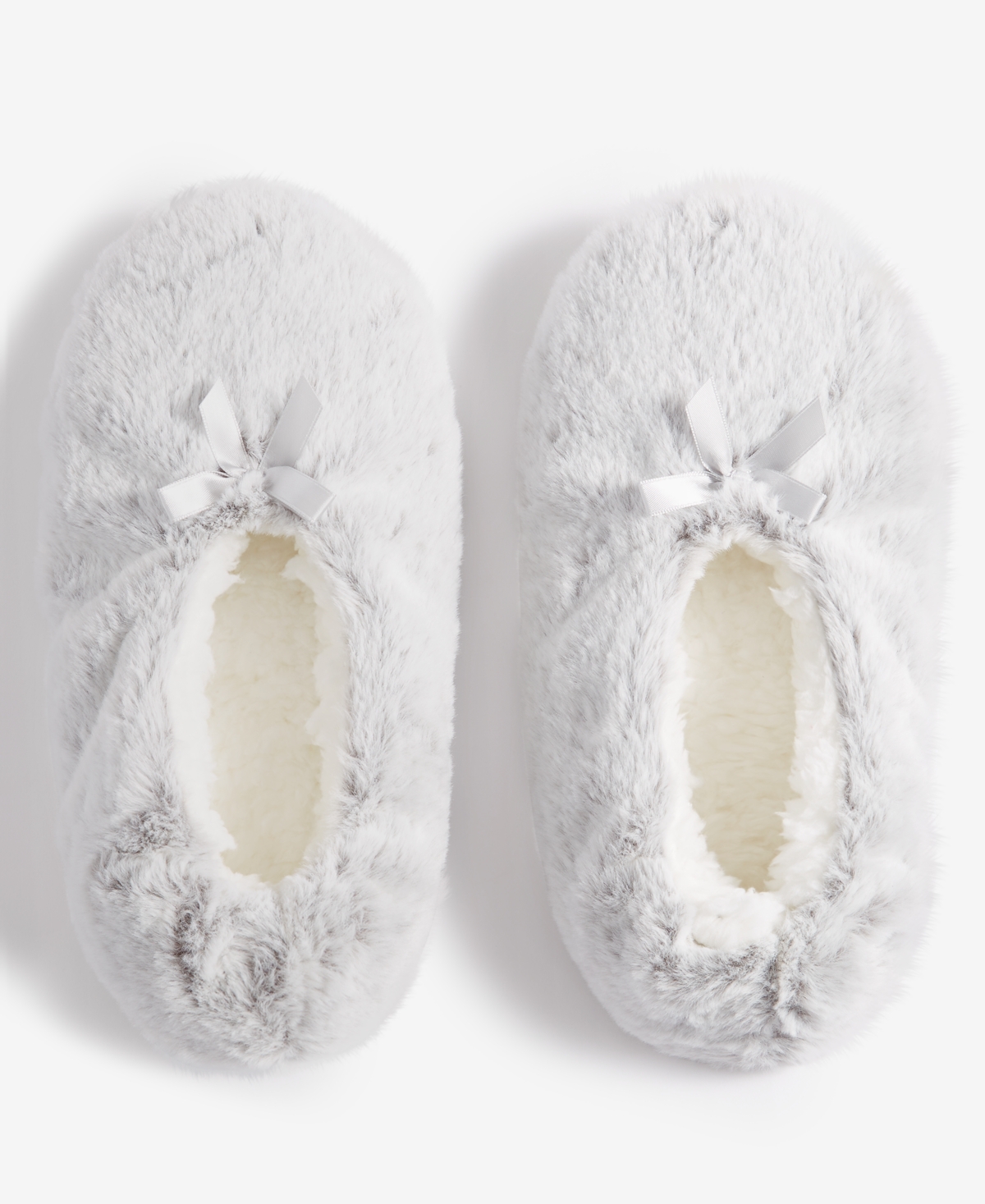 Charter Club Women's Faux-Fur Ped Slipper Socks, Created for Macy's