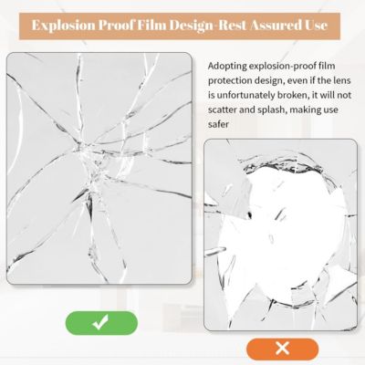 24"x36" Rounded Rectangle Wall Mirror with Gold Aluminum Alloy Frame