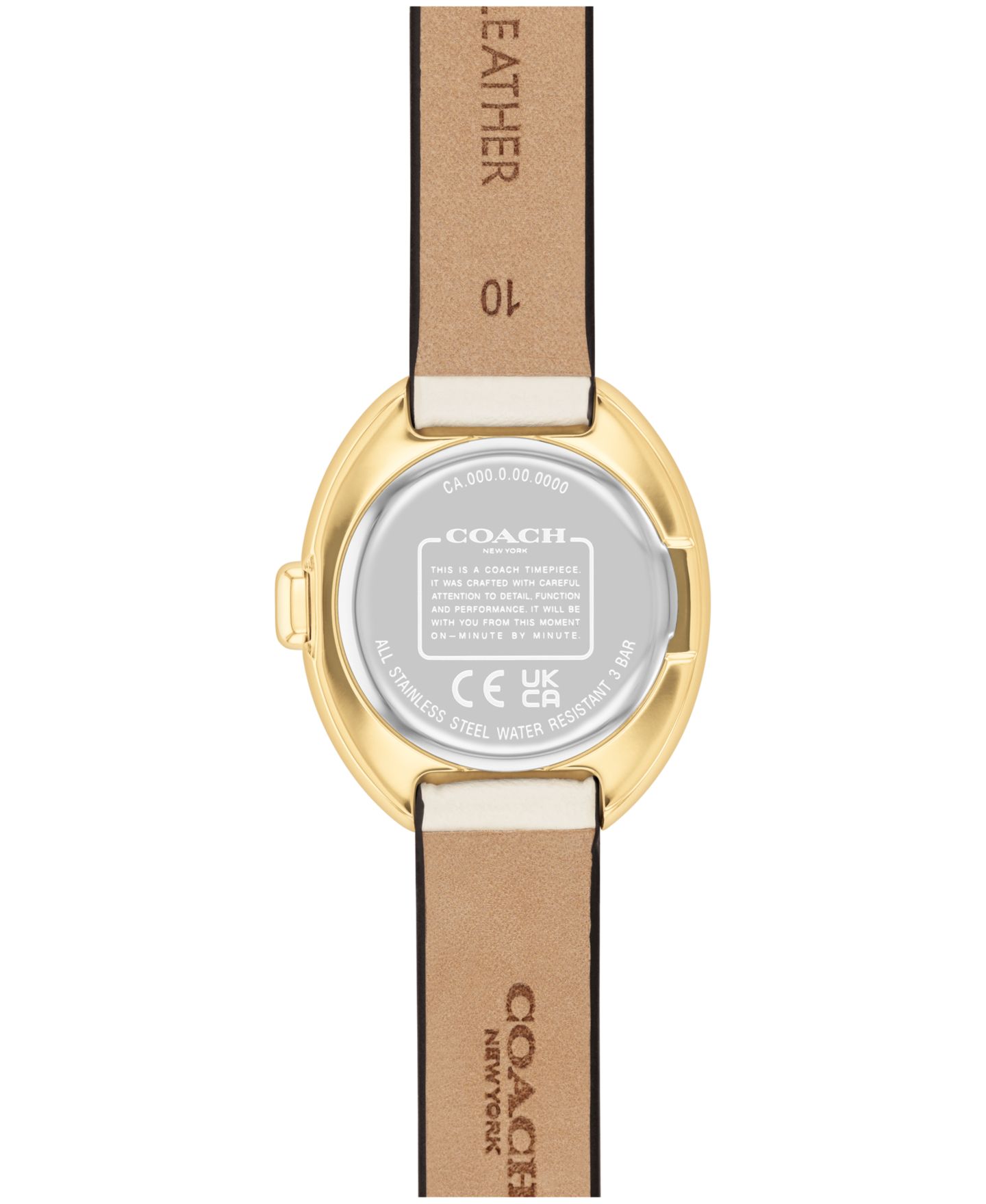 Женские часы Coach Chalk Sammy с кожаным ремешком, 22,5 мм — фото 3