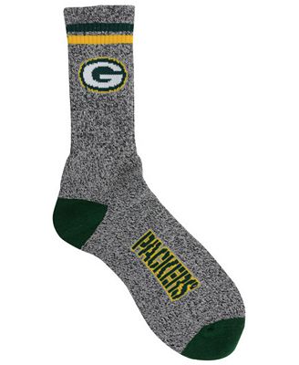 For Bare Feet Green Bay Packers Heathered Crew Socks - Sports Fan Shop ...