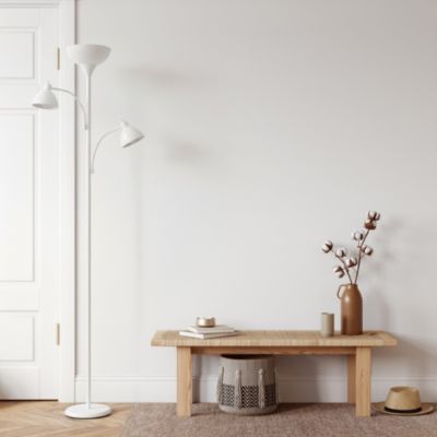 Sky Dome Double 72" LED Torchiere Floor Lamp with Adjustable Arms