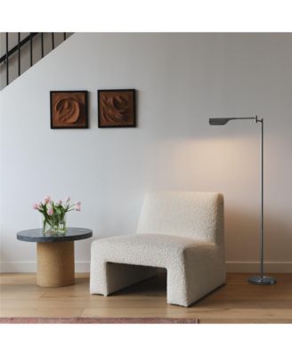 Leaf  Modern Pharmacy Reading LED Floor Lamp with Adjustable Neck (53")