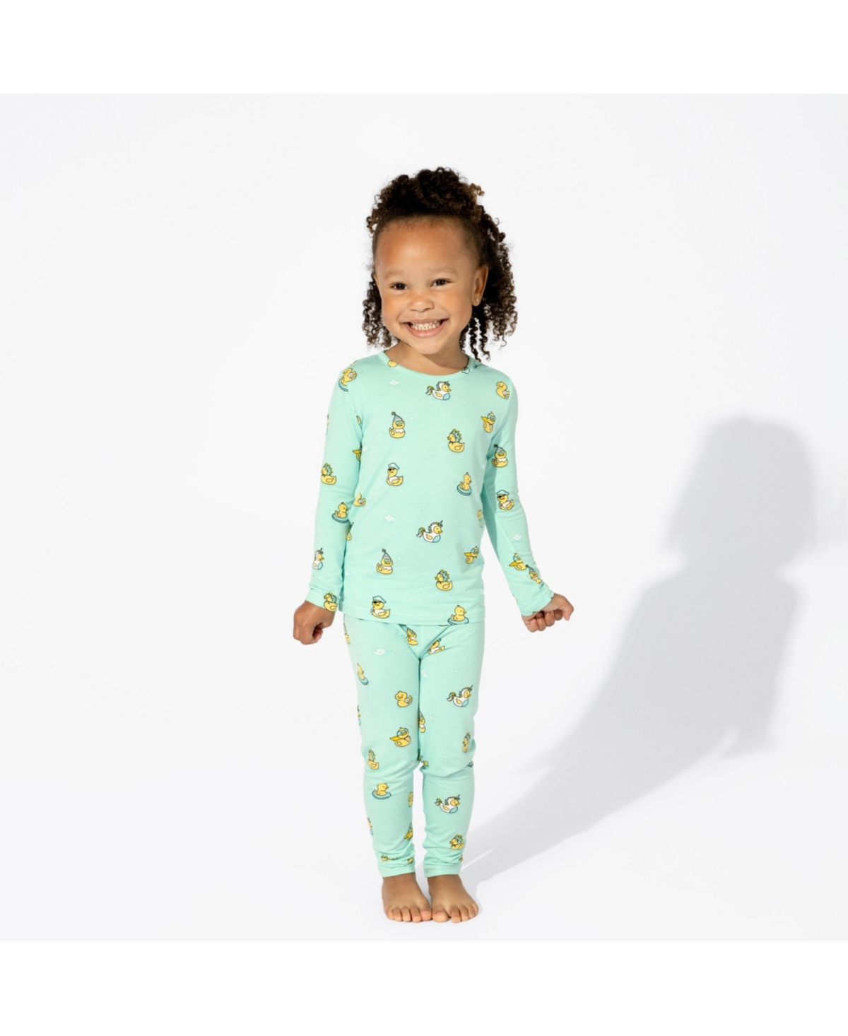 Bellabu Bear Kids Unisex KidsSet of 2 Piece Pajamas - Rubber ducky