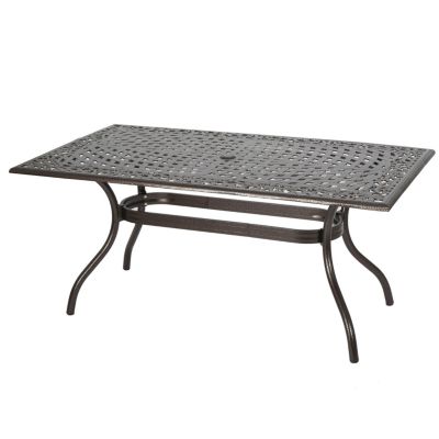 Streamdale Elegant Cast Aluminum Lattice Dining Table