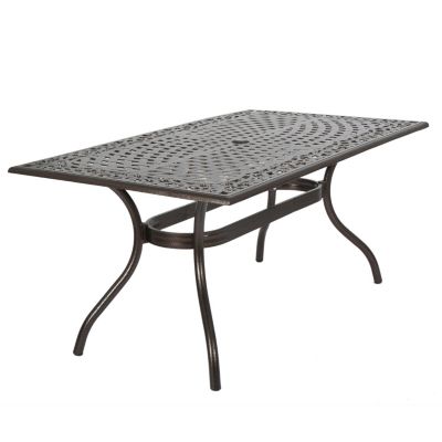 Streamdale Elegant Cast Aluminum Lattice Dining Table