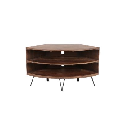 Streamdale Reclaimed Wood Corner Media Table