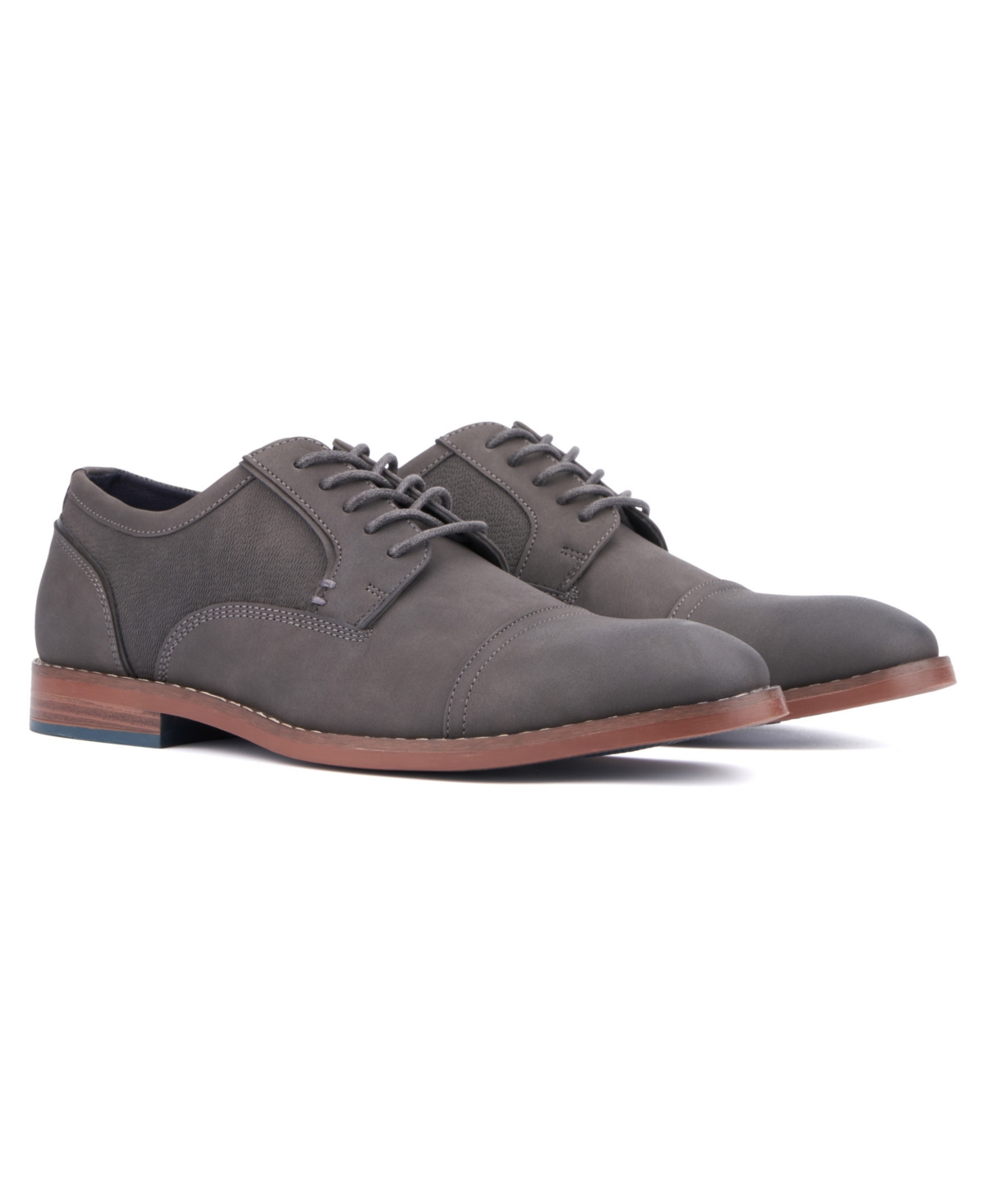 Reserved Footwear Men's Asher Oxford Casual Shoe In Charcoal