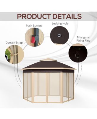 Foldable Pop-Up Gazebo with Carrying Bag for Outdoor Activities