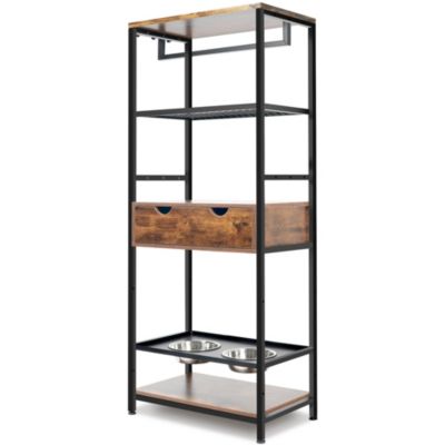 Streamdale Premium Dog Feeding Station with Storage and Adjustable Height