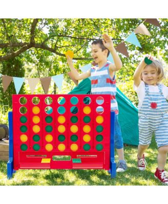 Wall Mounted or Tabletop Giant 4 in a Row Jumbo 4-to-Score Connect Game Set