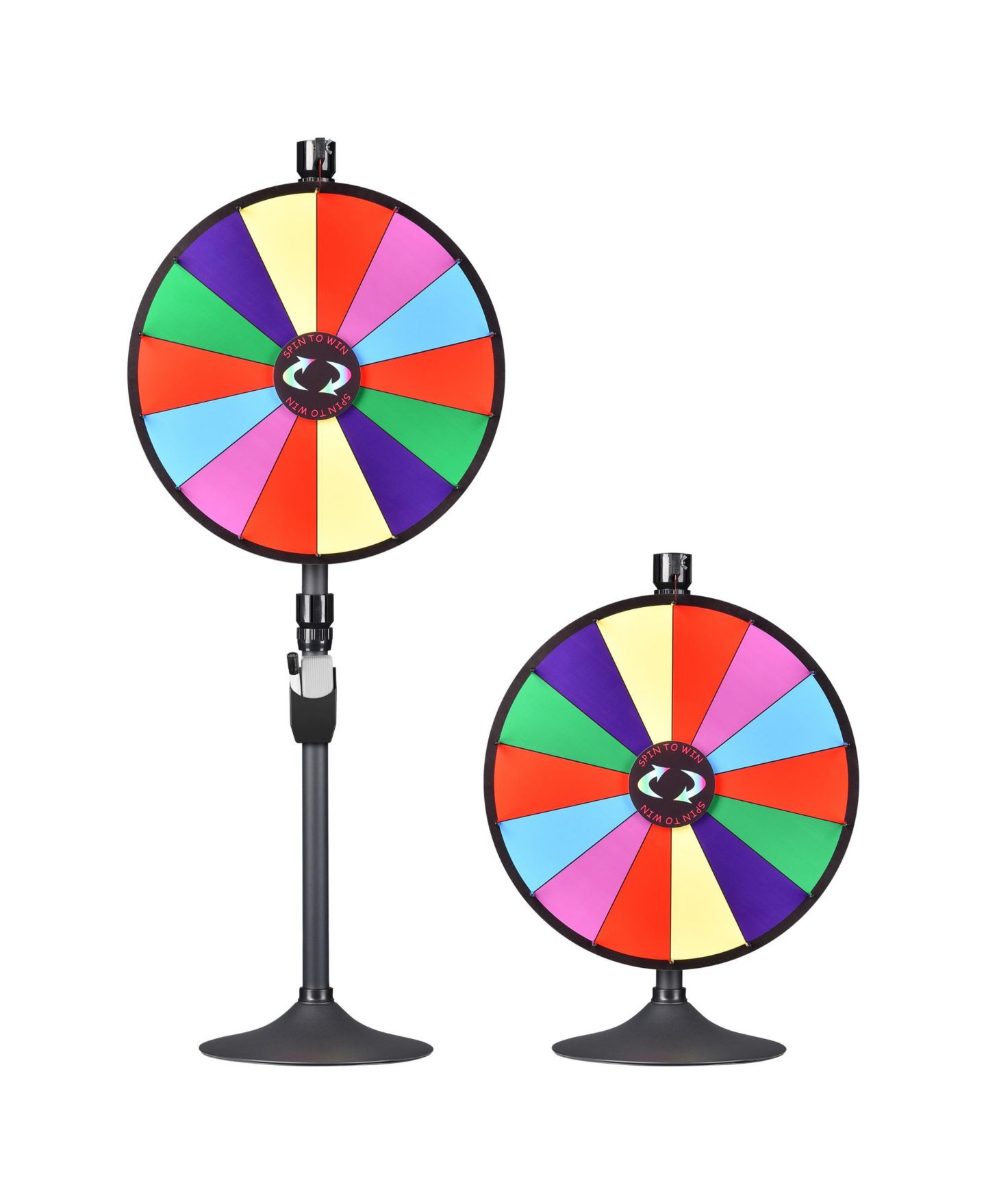 Детская игрушка WinSpin 24" Dual Use Prize Wheel Tabletop or Floor Stand Spinning Wheel Carnival Game Tradeshow, цвет: Natrual — фото 1
