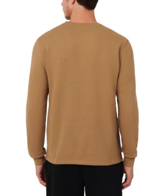 Men's Waffle-Knit Thermal Sleep Shirt