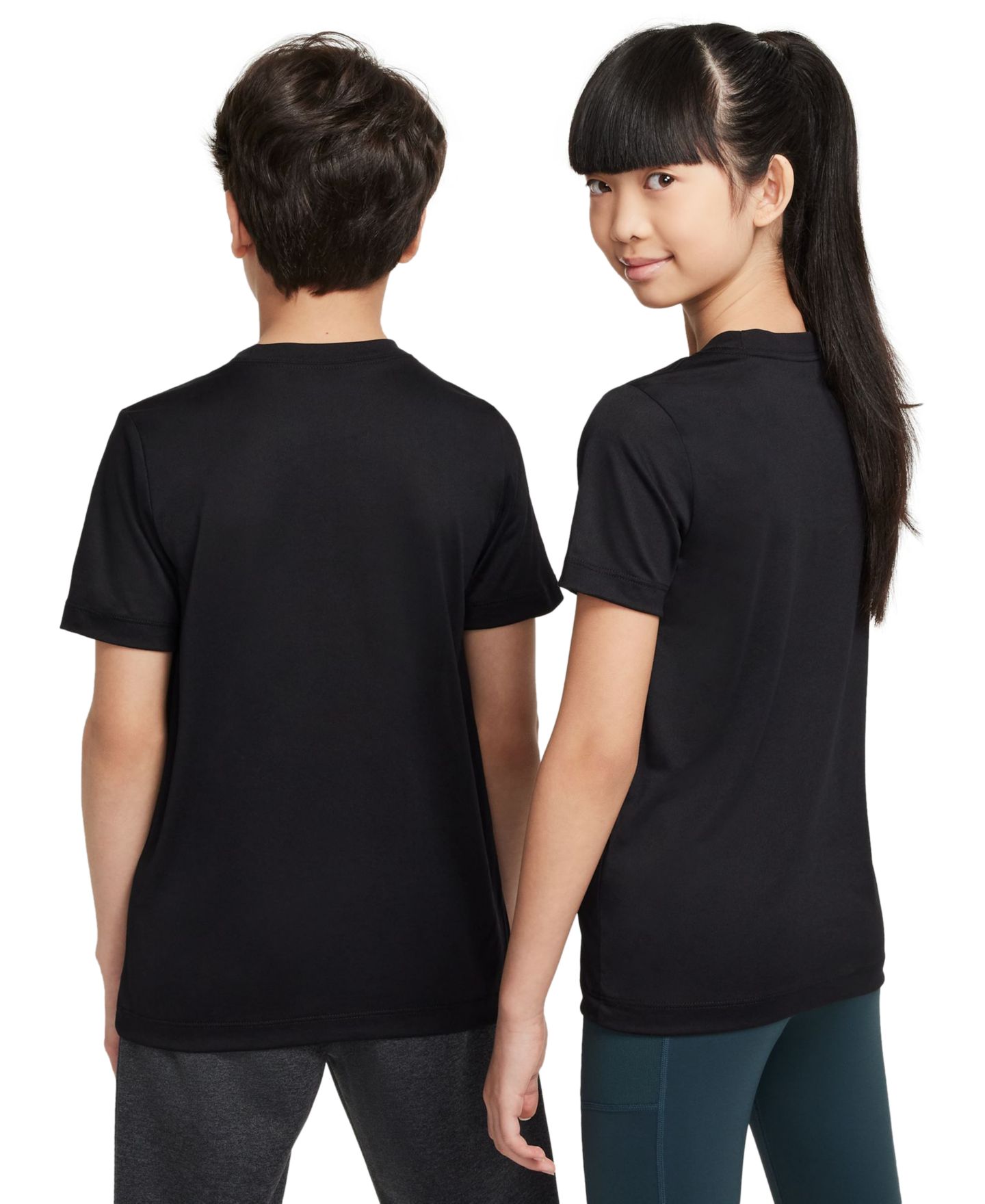 Детская футболка Nike Legend Dri-FIT Logo Graphic, цвет: Чёрный — фото 7