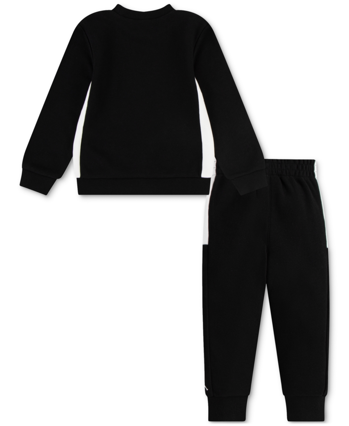 Jordan Little Boys Jumpman Team Blocked Crewneck Top & Jogger Pants, 2 Piece Set - 023Black
