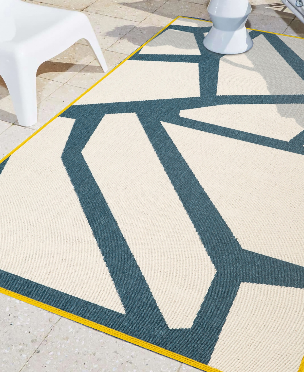 Lr Home Madison 5'x7' Area Rug In White,navy