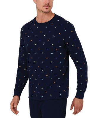 Men's All Over Crocodile Waffle-Knit Thermal Shirt